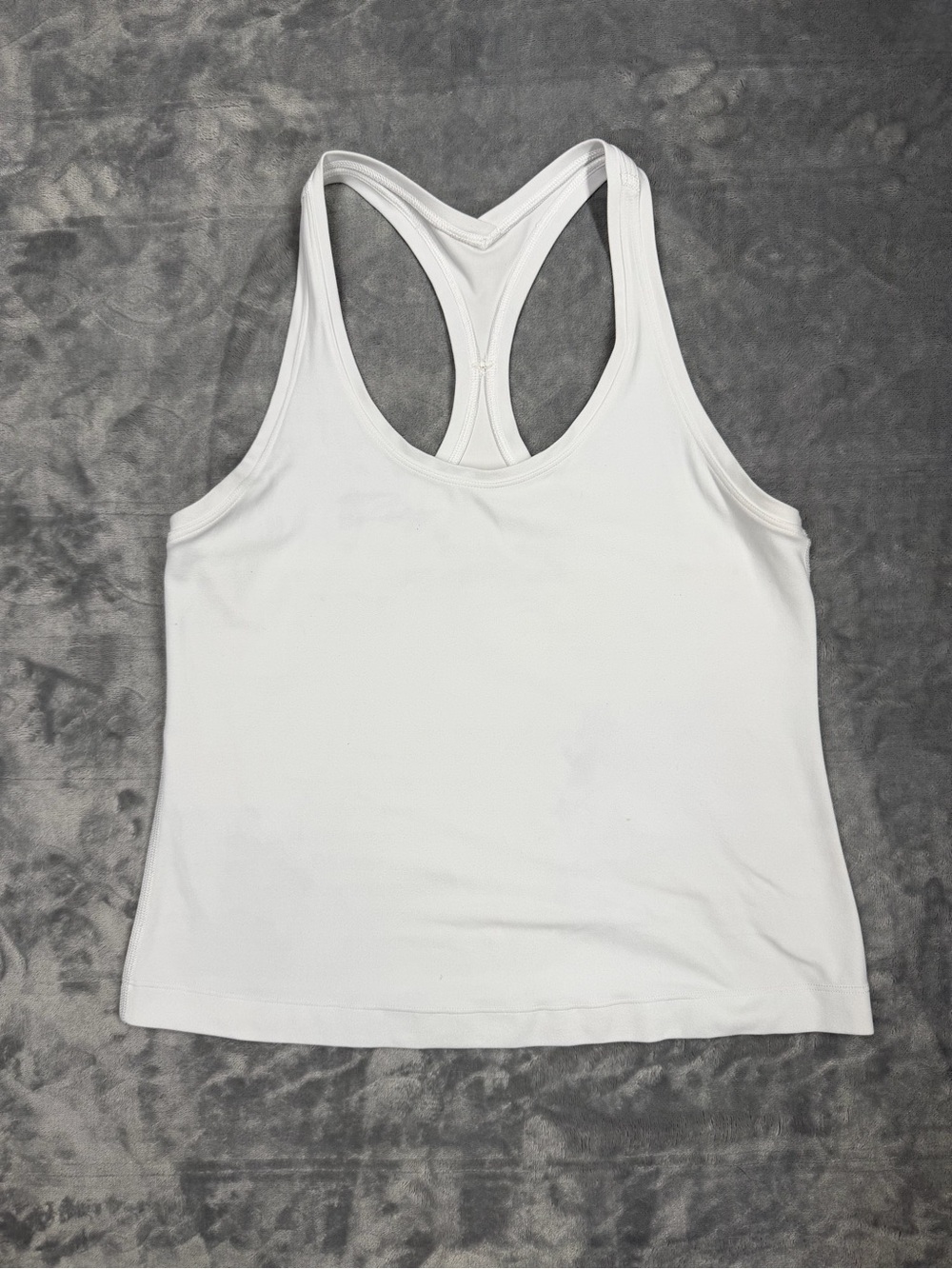 lululemon athletica White Racerback Waist Length Workout Tank